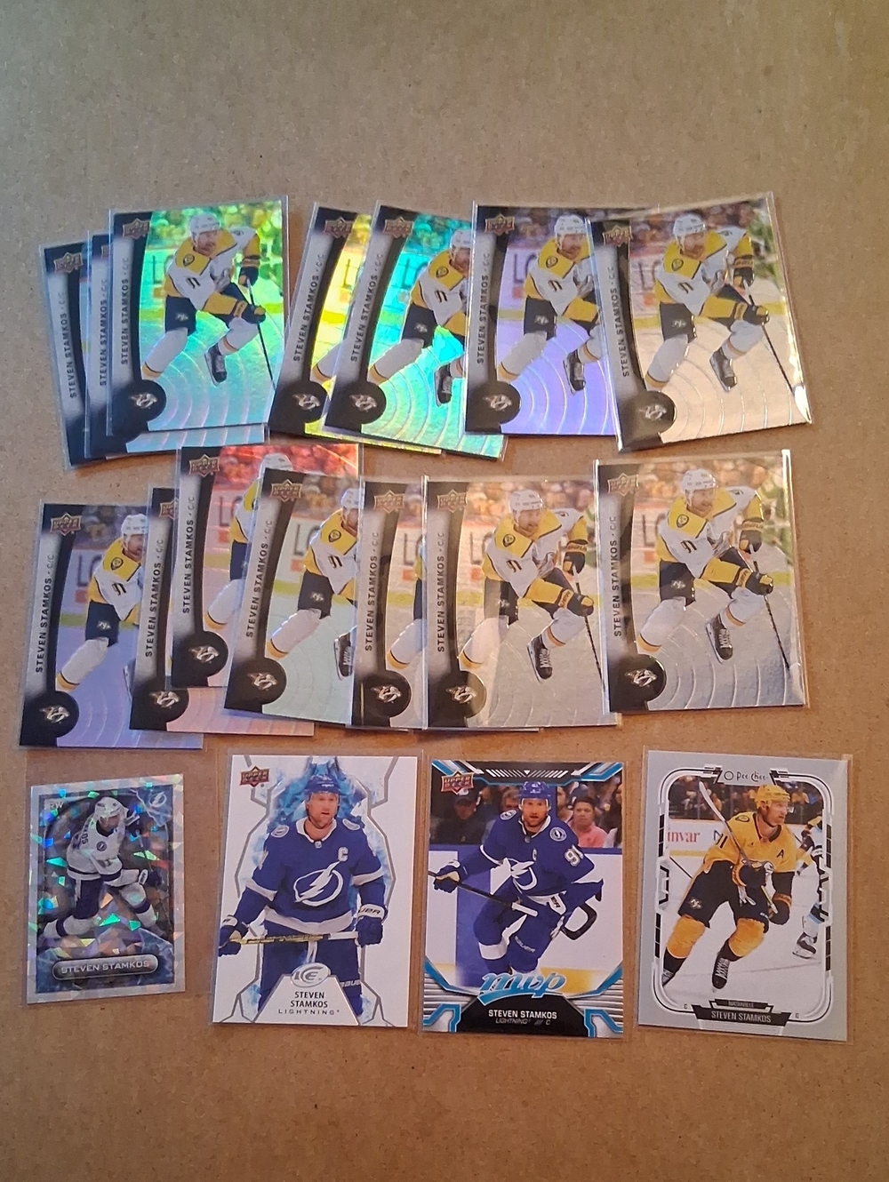 Steven Stamkos Hockey Card Lot - Yellow Accents